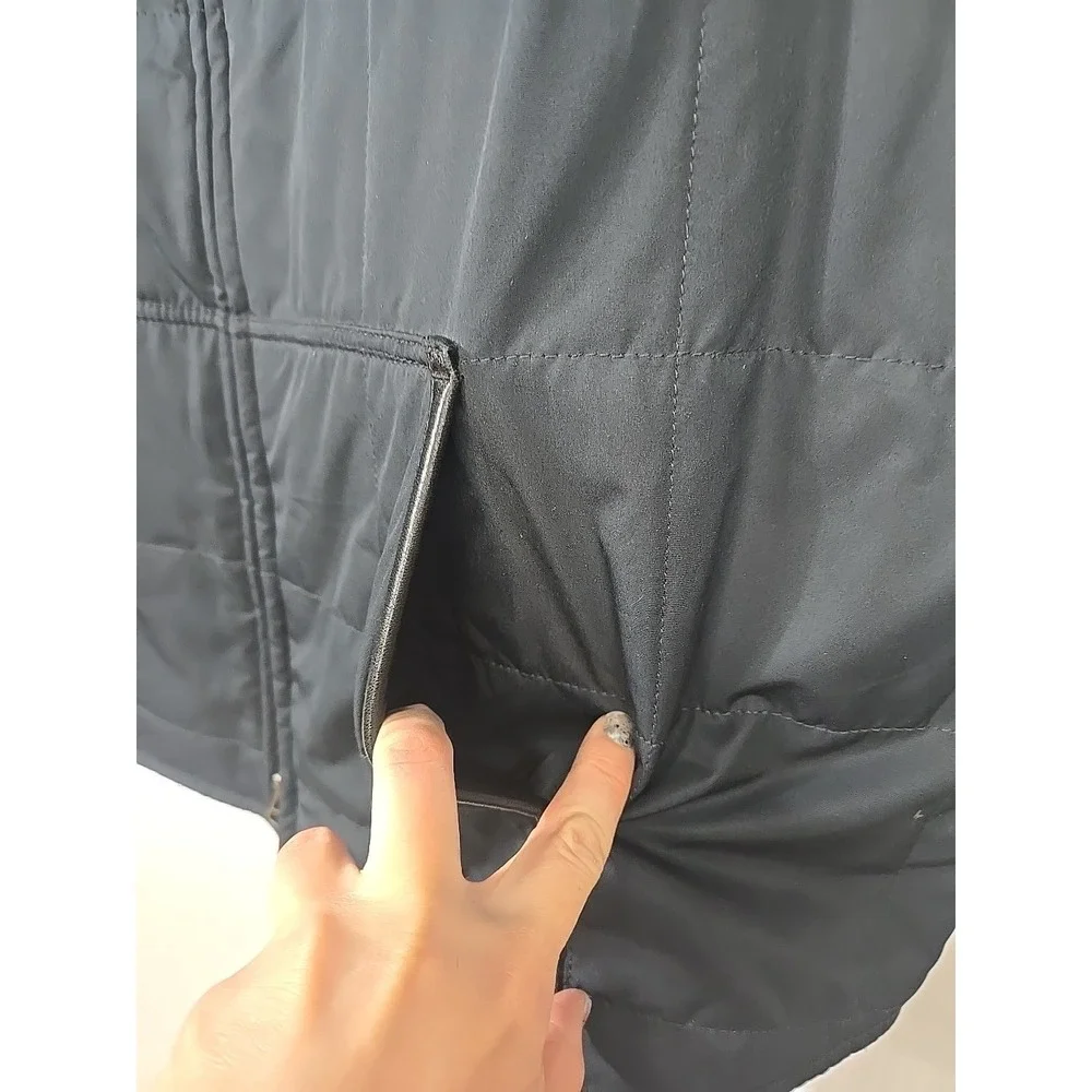 Vintage Polo Ralph Lauren Quilted Vest Jacket Size XL Pockets Navy Blue Full Zip
